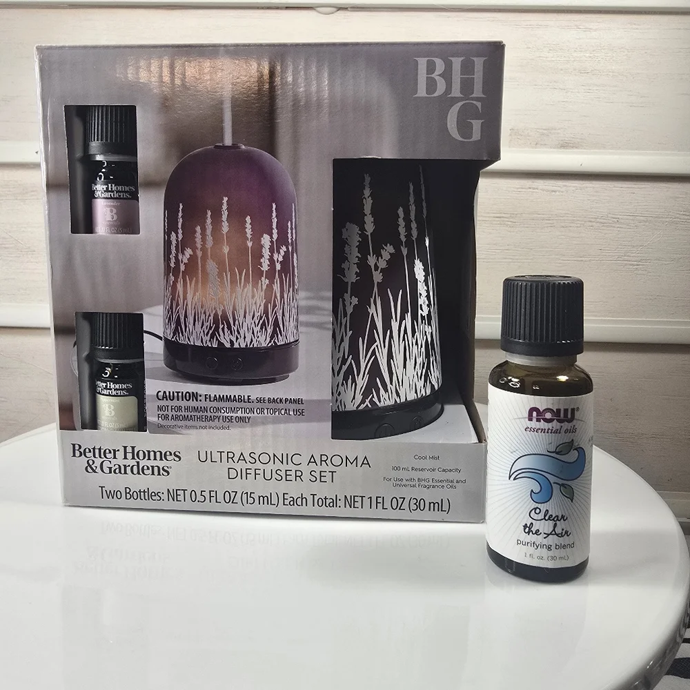 Better Homes And Gardens Aroma Diffuser Set - Purple and Black